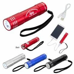 UL Listed Flashlight Power Bank - Closeout