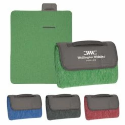 HEATHERED ROLL-UP BLANKET