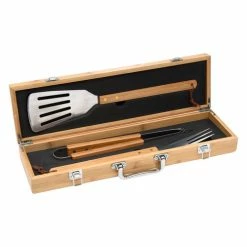BBQ SET IN BAMBOO CASE -Golf Clubs Sales Shop 7048 NAT Inside 14537.1640265994
