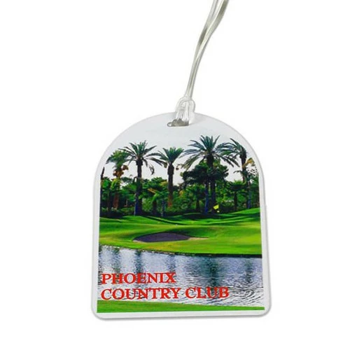 Oval Top Golf Tag - 4c Digital Imprint 3 Oval Top Golf Tag - 4c Digital Imprint