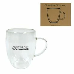 (12 FL. OZ.) CLEARVIEW GLASS MUG