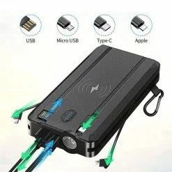 20,000 MAh Solar Wireless Charging Bank With Flashlight -Golf Clubs Sales Shop HGRL2620 3 26613.1674492096