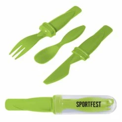 LUNCH MATE CUTLERY SET -Golf Clubs Sales Shop KP6641 Lime Green Clear Large 24005.1640649484