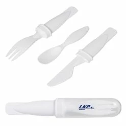LUNCH MATE CUTLERY SET -Golf Clubs Sales Shop KP6641 White Clear Large 26548.1640649484