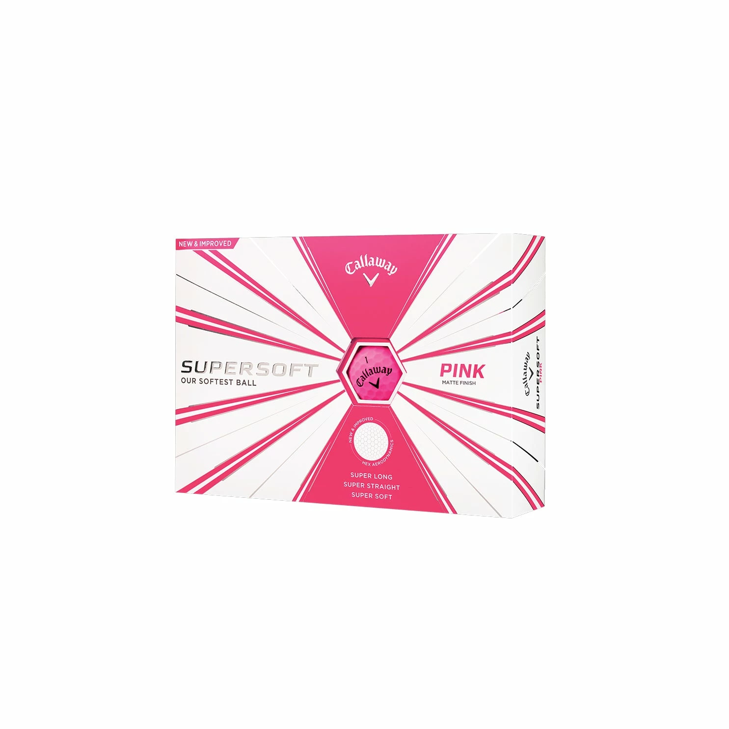 Callaway Supersoft Pink Golf Balls 3 Callaway Supersoft Pink Golf Balls