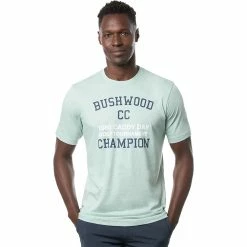 TravisMathew Caddy Day Mens Golf T-Shirt -Golf Clubs Sales Shop 10542 HTHRNEPTUNGRN