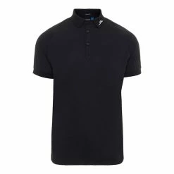 J.Lindeberg J. Lindeberg William Regular TX Jersey Black Mens Golf Polo