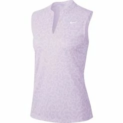 Nike Golf Nike Dri Fit Victory Printed Womens Sleeveless Golf Polo -Golf Clubs Sales Shop 13307 509BARELYGRAP