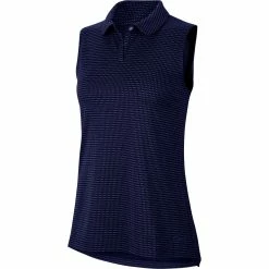 Nike Golf Nike Dri Fit Victory Sleeveless Texture OLC Womens Golf Polo -Golf Clubs Sales Shop 13308 492BLUEVOID