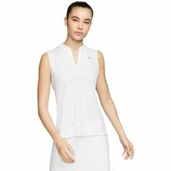 Nike Golf Nike Dri-FIT Victory Printed Womens Sleeveless Golf Polo -Golf Clubs Sales Shop 13309 644LASERCRIM