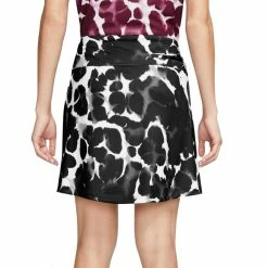 Nike Golf Nike Dri Fit UV Victory Printed 17in Womens Golf Skort -Golf Clubs Sales Shop 13330 010BLACK 1