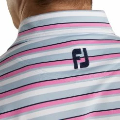 FootJoy Lisle Multi Strip Self Collar Mens Golf Polo -Golf Clubs Sales Shop 13488 2