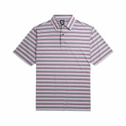 FootJoy Lisle Multi Strip Self Collar Mens Golf Polo -Golf Clubs Sales Shop 13488 3