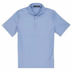 Polo Ralph Lauren RLX Printed Lightweight Airflow Jersey Blue Spring Mens Golf Polo
