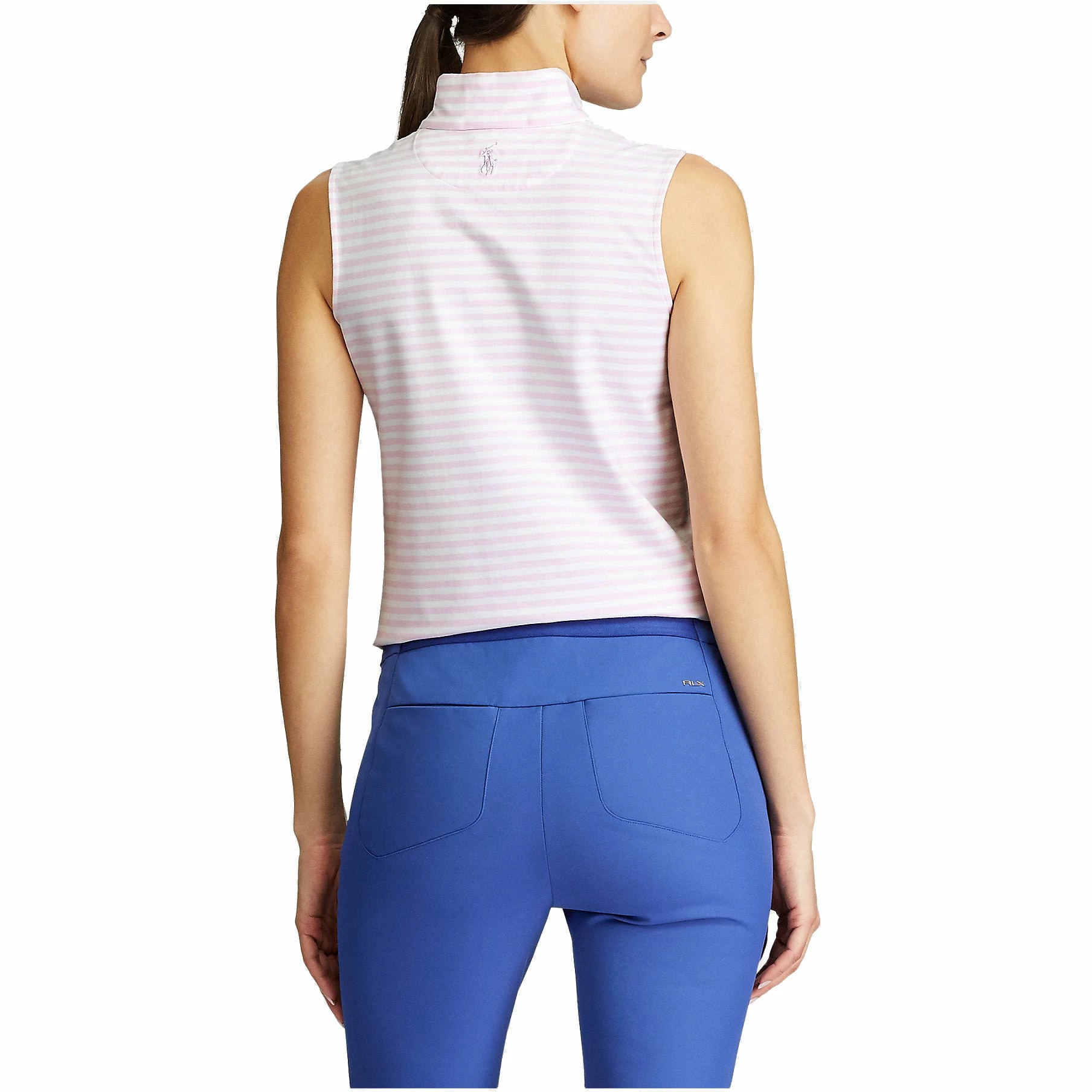 Polo Ralph Lauren Polo Golf Ralph Lauren Striped Womens Golf Sleeveless 1/4 Zip 4 Polo Ralph Lauren Polo Golf Ralph Lauren Striped Womens Golf Sleeveless 1/4 Zip - Image 2