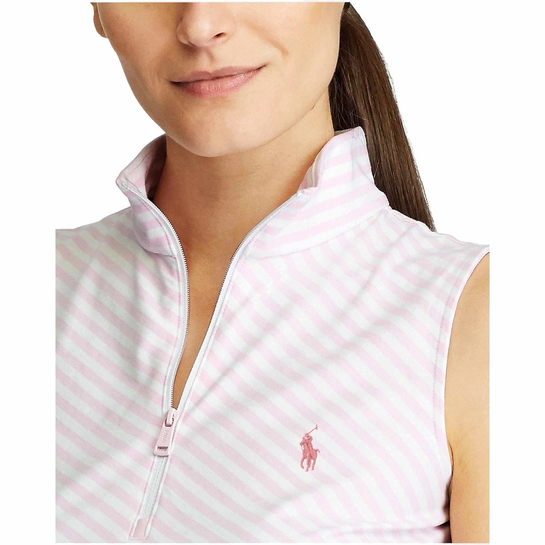 Polo Ralph Lauren Polo Golf Ralph Lauren Striped Womens Golf Sleeveless 1/4 Zip 5 Polo Ralph Lauren Polo Golf Ralph Lauren Striped Womens Golf Sleeveless 1/4 Zip - Image 3