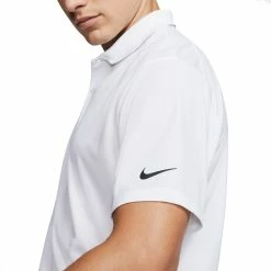 Nike Golf Nike Dri-FIT Victory Soft Mens Golf Polo -Golf Clubs Sales Shop 15822 WHITE100 2 7977aac7 9767 49e8 aca7 a2500d0ecc42