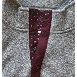 Swannies Wolff Fleece Mens Golf 1/4 Zip -Golf Clubs Sales Shop 17970 GRYHTHRMAROON 1