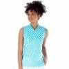 NVO Savanna Mock Womens Sleeveless Golf Polo -Golf Clubs Sales Shop 18445 AQUA474 fed8eede d4c5 4b34 8c7d 57f5b17b284c