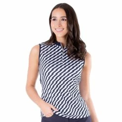 NVO Savanna Mock Womens Sleeveless Golf Polo 8 NVO Savanna Mock Womens Sleeveless Golf Polo -Golf Clubs Sales Shop 18445 NAVY400 fc8485ce 7a7e 4d82 82fb eacf18ba1381