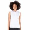 NVO Darci White Womens Sleeveless Golf Polo -Golf Clubs Sales Shop 18455 WHITE100
