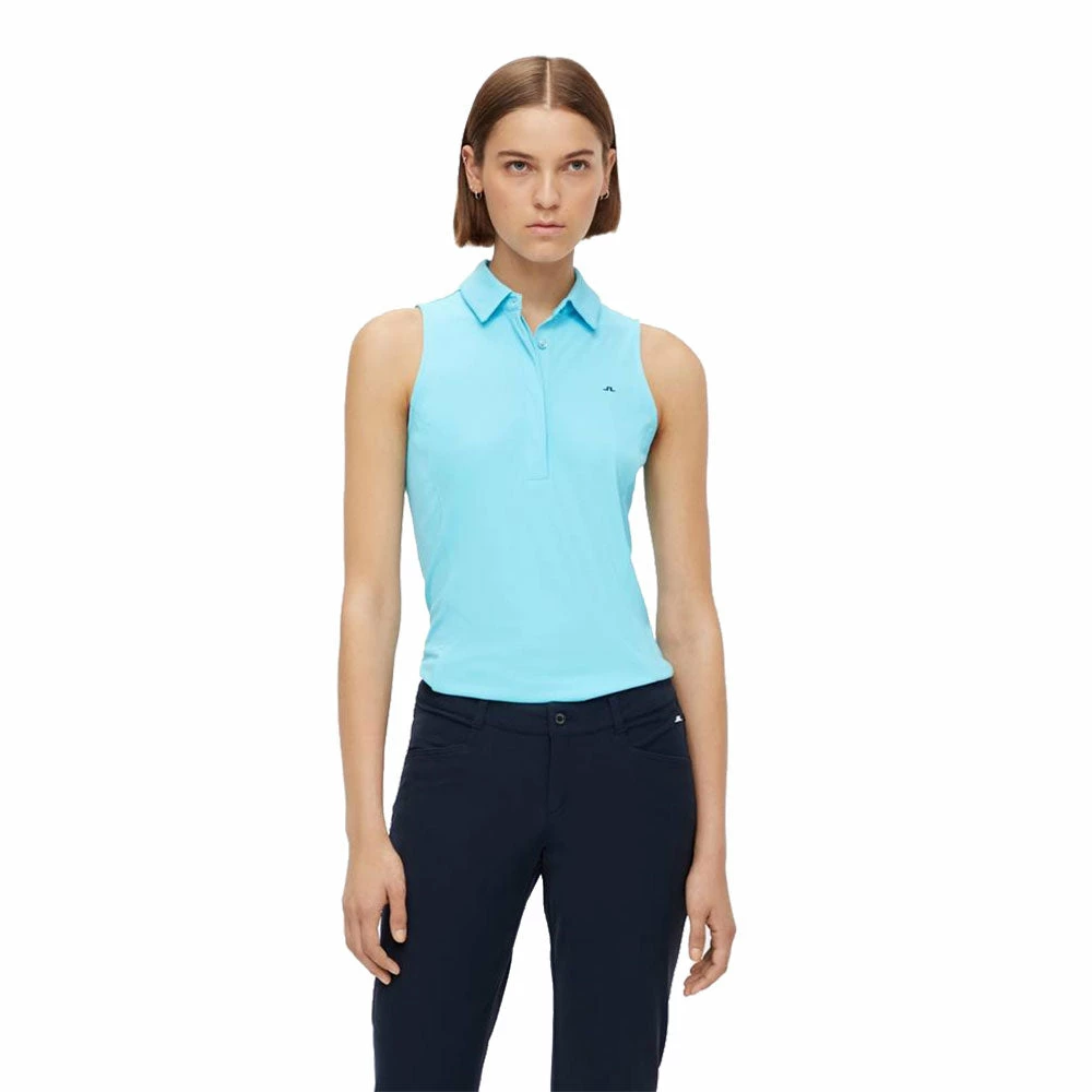 J.Lindeberg J. Lindeberg Dena Womens Sleeveless Golf Polo 2021 3 J.Lindeberg J. Lindeberg Dena Womens Sleeveless Golf Polo 2021