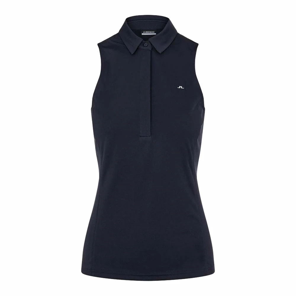 J.Lindeberg J. Lindeberg Dena Womens Sleeveless Golf Polo 2021 4 J.Lindeberg J. Lindeberg Dena Womens Sleeveless Golf Polo 2021 - Image 2