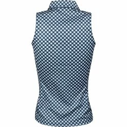 J.Lindeberg J. Lindeberg Dena Printed Womens Sleeveless Golf Polo 2021 -Golf Clubs Sales Shop 19689 GINGHAMNVYWHT 1 f7f0b6b1 5b94 420e a343 d8c9fb4c609c