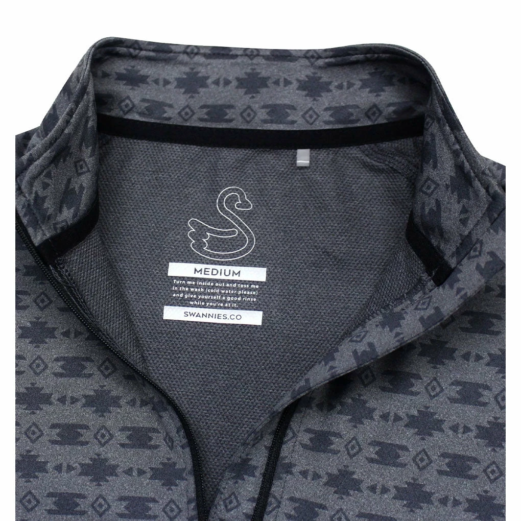 Swannies Cardin Charcoal Mens Golf 1/4 Zip Pullover 4 Swannies Cardin Charcoal Mens Golf 1/4 Zip Pullover - Image 2