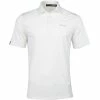 Polo Ralph Lauren RLX Ralph Lauren Course Pure White Mens Golf Polo -Golf Clubs Sales Shop 20975 PUREWHITE