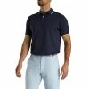 FootJoy Southern Living Solid Navy Mens Golf Polo -Golf Clubs Sales Shop 20982 NAVY