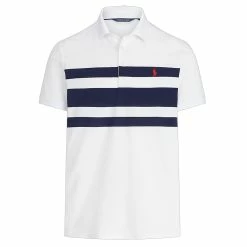 Polo Ralph Lauren Polo Golf Ralph Lauren Lightweight Performance Pique ProFit White Mens Golf Polo