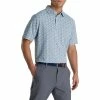 FootJoy Pique Confetti Print Mint Multi Mens Golf Polo -Golf Clubs Sales Shop 21643 MINTMULTI