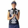 Daily Sports Malgo Navy Womens Cap Sleeve Golf Polo 1 Daily Sports Malgo Navy Womens Cap Sleeve Golf Polo -Golf Clubs Sales Shop 22462 NAVY590