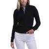 Fairway & Greene Abbey Merino Black Womens Golf Windsweater -Golf Clubs Sales Shop 22533 BLACK