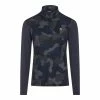 J.Lindeberg J. Lindeberg Brandon Mid Layer JL Navy Camo Mens Golf 1/4 Zip -Golf Clubs Sales Shop 22540 JLNYCAMOO424