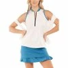 Lucky In Love Love Me So White Womens Sleeveless Golf Polo -Golf Clubs Sales Shop 23653 WHITE120 5bb5d714 5e95 4f06 893d 3d86a1f8da44