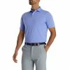 FootJoy Athletic Fit Solid Lisle Blue Violet Mens Golf Polo -Golf Clubs Sales Shop 24688 BLUEVIOLET