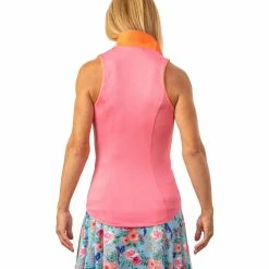 Scratch 70 Scratch Seventy Erin Womens Sleeveless Golf Polo -Golf Clubs Sales Shop 24790 PINKORANGE 1 1887e0b7 3a11 4c91 9892 dcd5dc3a18cd
