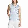 Polo Ralph Lauren RLX Ralph Lauren Printed Airflow Jersey April Green Womens Sleeveless Golf Polo