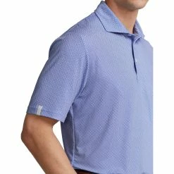 Polo Ralph Lauren RLX Ralph Lauren Printed Lightweight Airflow Jersey Liberty Mens Golf Polo -Golf Clubs Sales Shop 24920 LIBERTYSQKEY 2