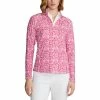 Polo Ralph Lauren RLX Ralph Lauren Printed Airflow Jersey Bright Pink Fish Womens Golf 1/4 Zip -Golf Clubs Sales Shop 24977 BRIGHTPNKFISH 15210778 8afd 45b8 bc06 739075c866b0
