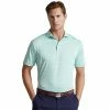 Polo Ralph Lauren RLX Ralph Lauren Yarn-Dye Featherweight Airflow April Green Mens Golf Polo -Golf Clubs Sales Shop 25023 APRILGREENWHT 55ff61cc 5a5d 45fd b70f 055ad68b2ea1