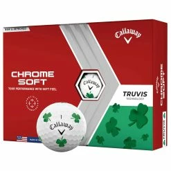 Callaway Chrome Soft Truvis Golf Balls - Dozen -Golf Clubs Sales Shop 25570 WHTSHAMROCK