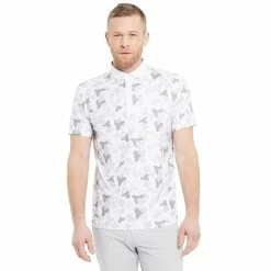 Redvanly Devoe Mens Golf Polo 8 Redvanly Devoe Mens Golf Polo -Golf Clubs Sales Shop 25710 WHITE