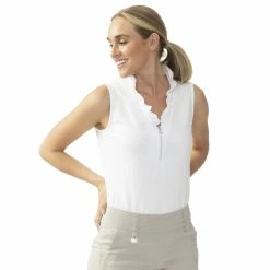 Daily Sports Patrice Womens Golf Polo -Golf Clubs Sales Shop 25764 WHITE100