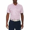 Robert Graham Gibson Performance Knit Mens Golf Polo -Golf Clubs Sales Shop 25820 LIGHTPINK