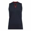 J.Lindeberg J. Lindeberg Leya Navy Womens Sleeveless Golf Polo -Golf Clubs Sales Shop 25859 JLNAVY6855