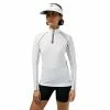 J.Lindeberg J. Lindeberg Jonah Mid Layer White Womens Golf Pullover -Golf Clubs Sales Shop 26562 WHITE0000