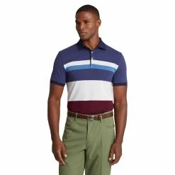 Polo Ralph Lauren RLX Ralph Lauren Performance Pique Rich Ruby Multi Mens Golf Polo